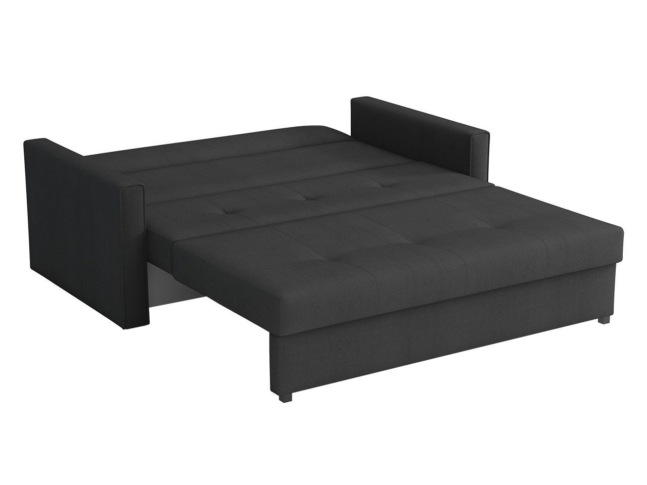 MIRJAN24 Schlafsofa Viva Bis III, mit Bettkasten und Schlaffunktion, inkl. Kissen, 3 Sitzer, Metallfüße