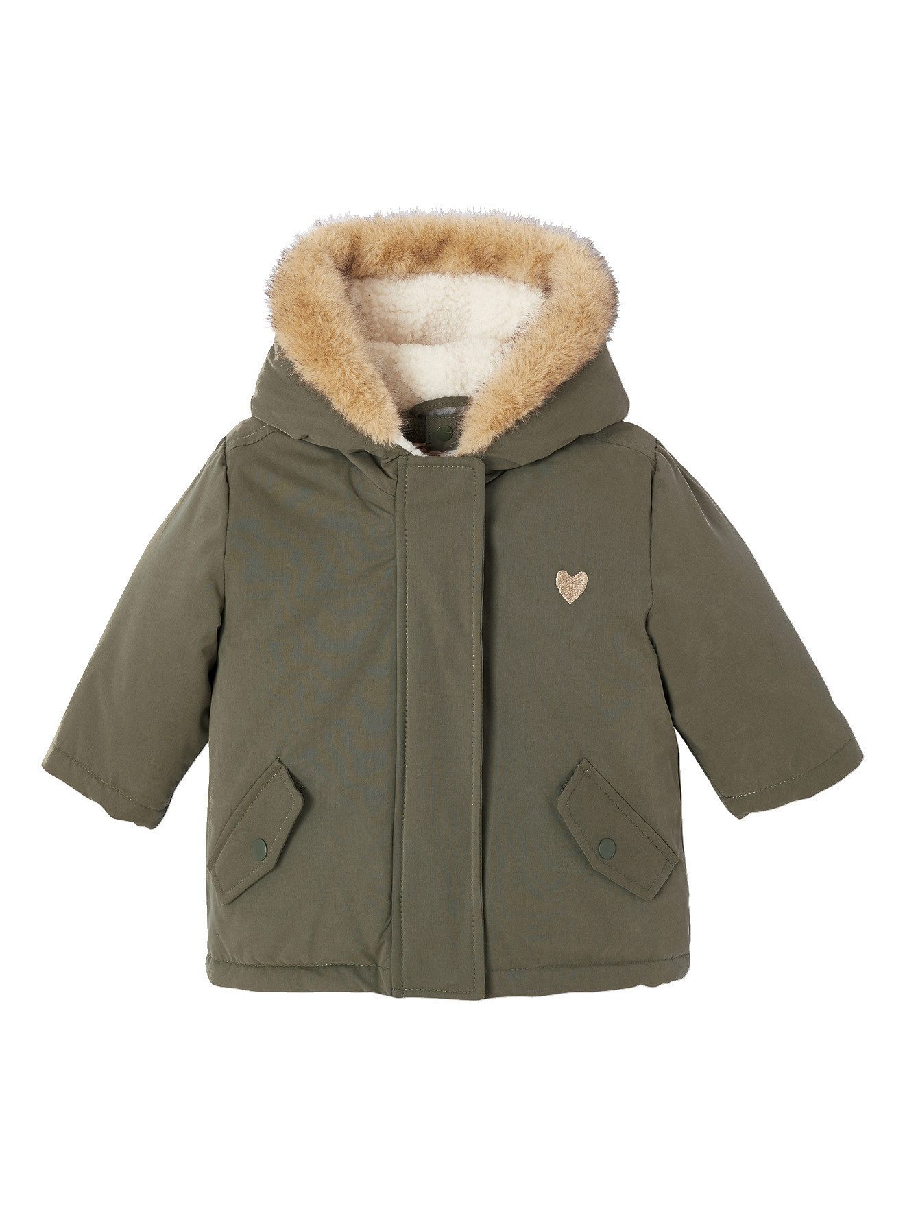 Parka Parka mit Kapuze Baby, mit abnehmbarer Steppjacke