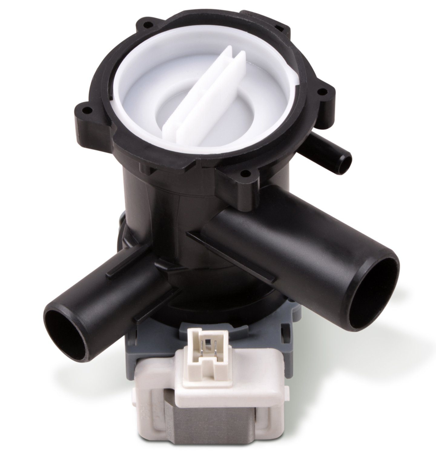 VIOKS Wasserpumpe Ablaufpumpe Ersatz für Bosch 00144978, Linkslauf 30W mit Pumpenstutzen und Sieb für Waschmaschine