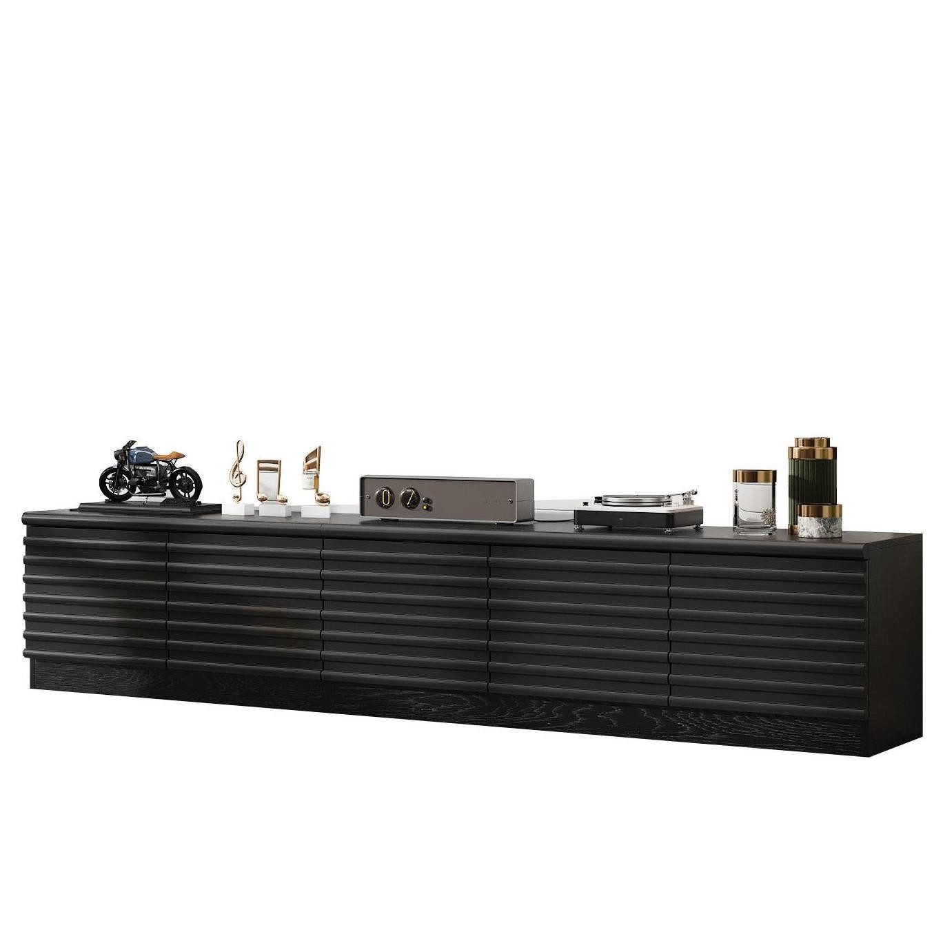 FUFU&GAGA Lowboard Schwarzer TV-Schrank, 200 x günstig online kaufen