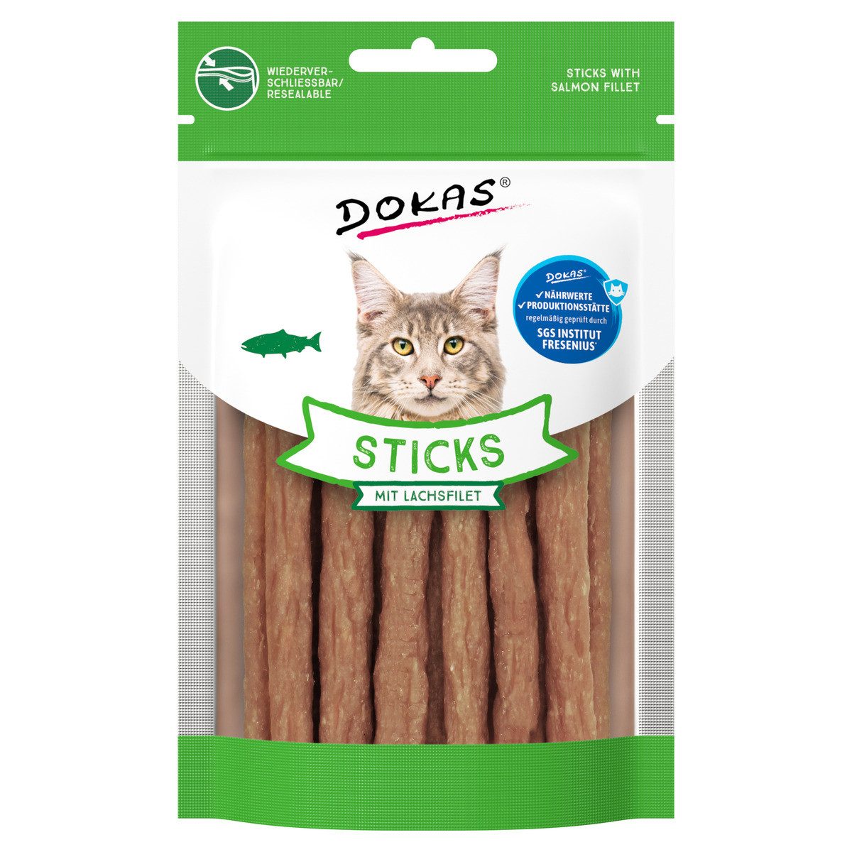Dokas Sticks mit Lachsfilet 30 g