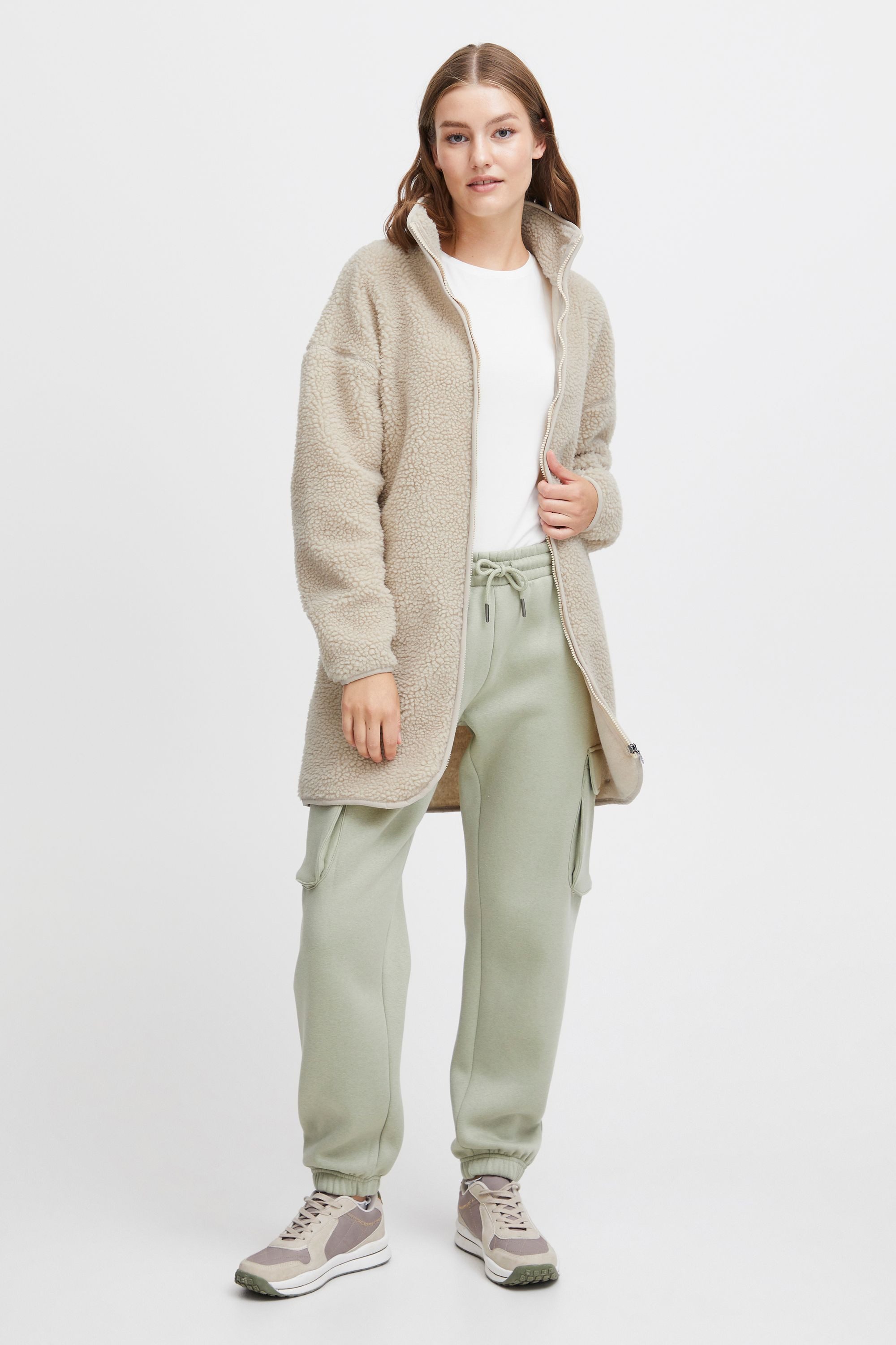 OXMO Kurzmantel OXTova Teddymantel mit Stehkragen günstig online kaufen