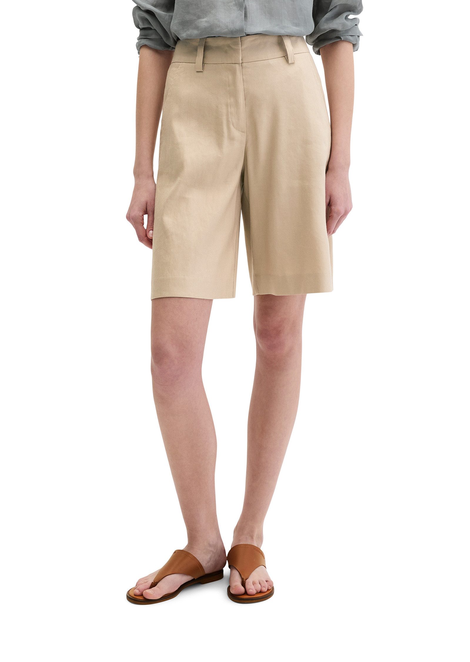 Marc O'Polo Shorts aus Viskose-Leinen-Stretch