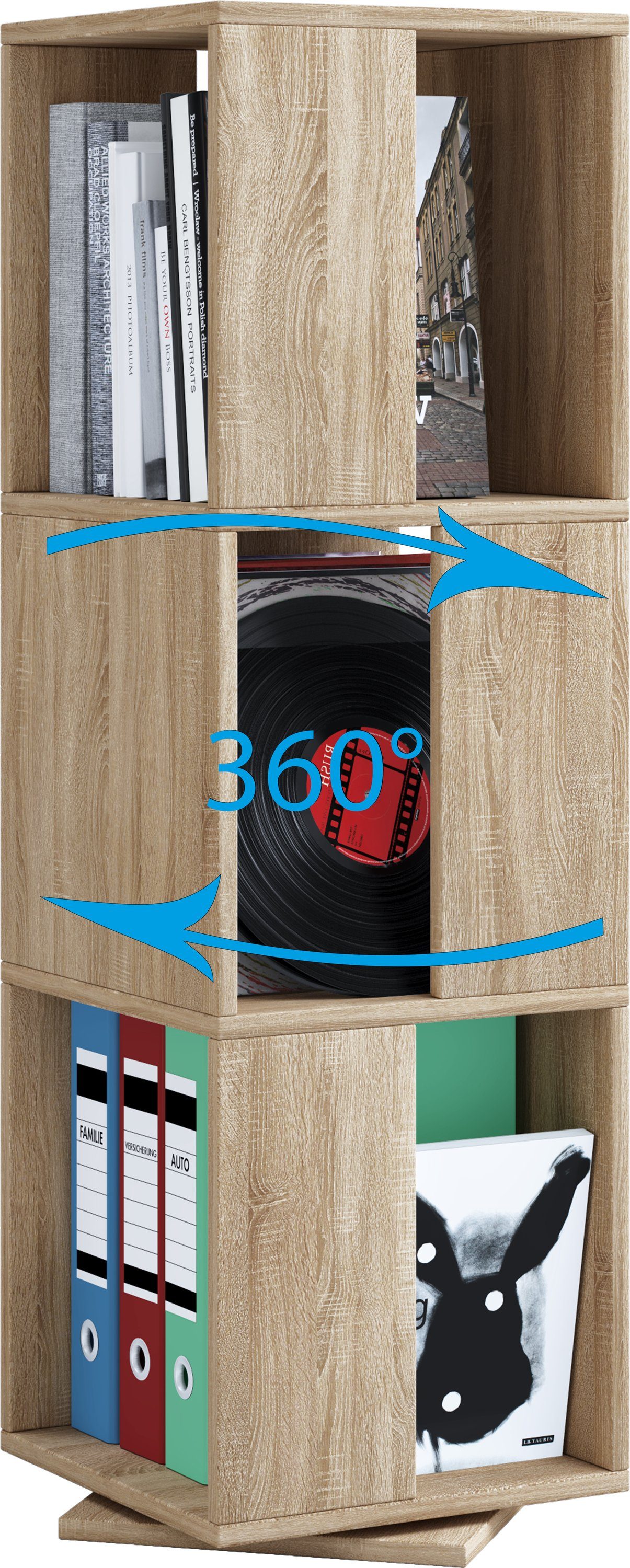 VCM Aktenregal Holz Regal Büroregal Aktenregal drehbar Stifta XL günstig online kaufen