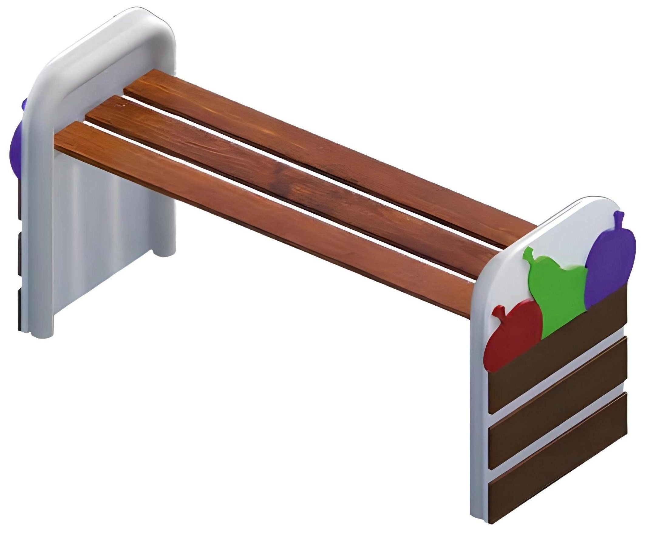 Xlmoebel Gartenbank Spielplatz Bereich für Kinderbank im Park Kinderbereich Sitzbank (Spielplatz), Hergestellt in Europa