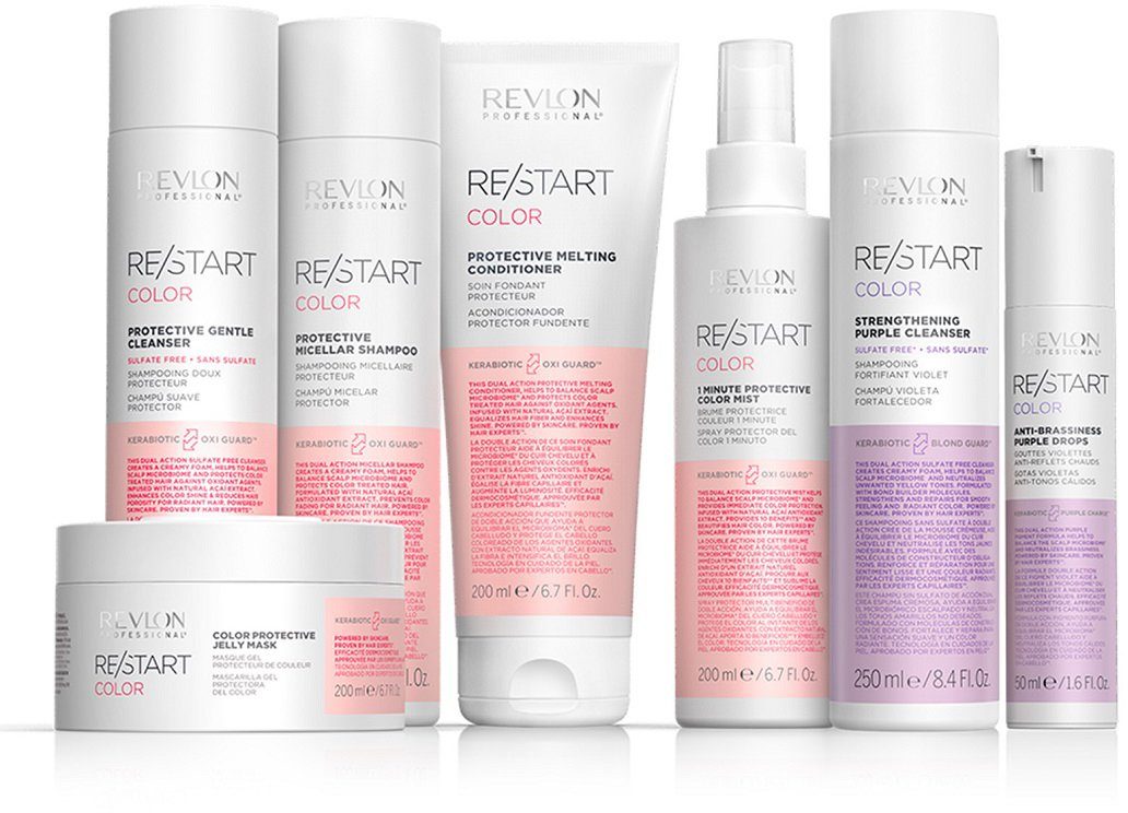 REVLON PROFESSIONAL Haarshampoo Micellar Schützt Re/Start 1000 COLOR ml, mit natürlichem Protective farbbehandeltes gegen Acai-Extrakt Shampoo Haar