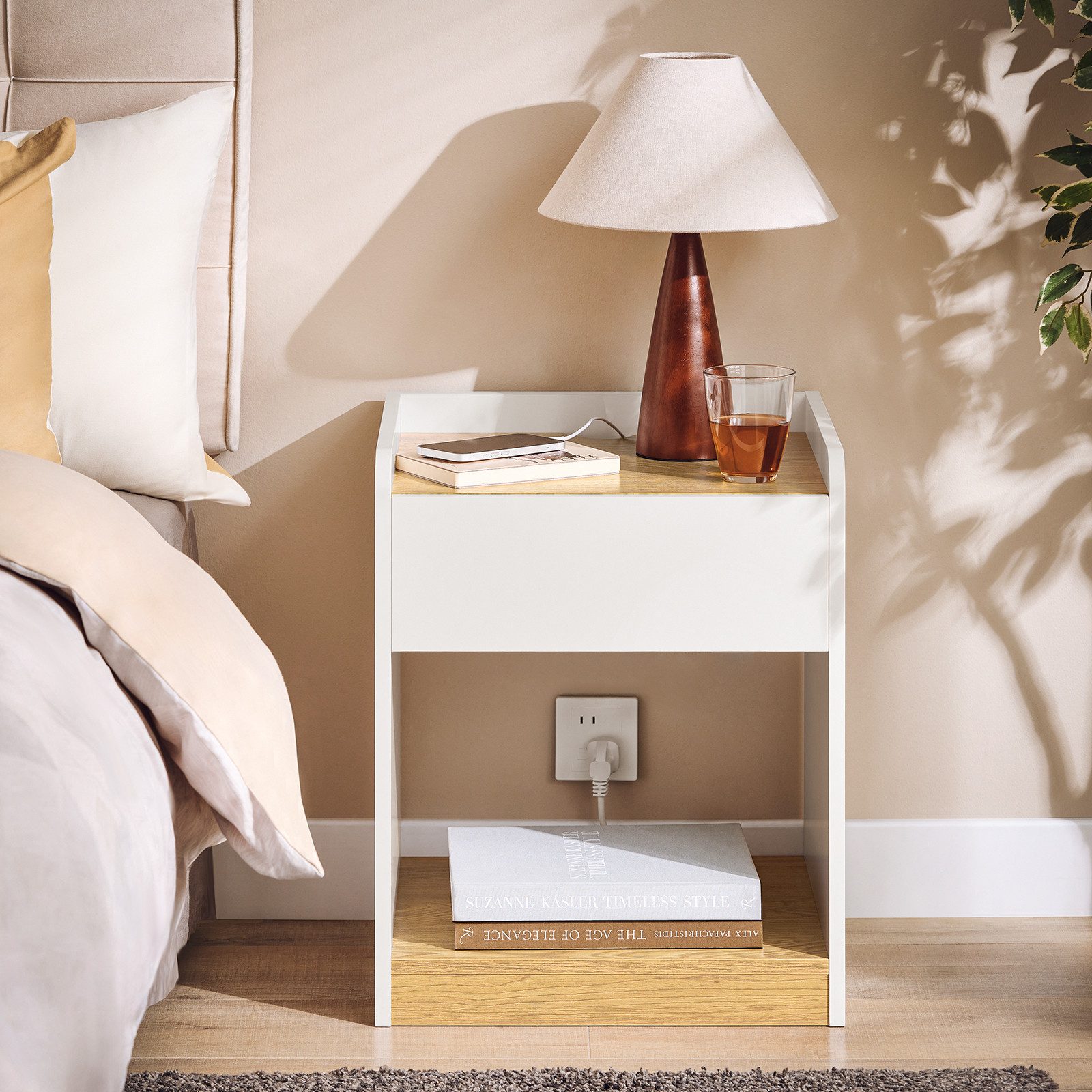 SoBuy Nachttisch FBT128, Beistelltisch Boxspringbett Sofatisch günstig online kaufen
