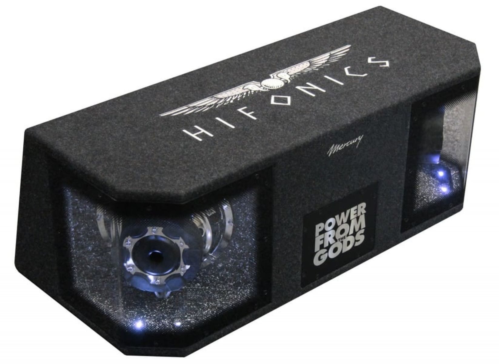Hifonics Mercury MR8Dual 2x20cm Gehäusewoofer Flexport Skisack Auto-Subwoofer (600 W, max.: W 20 cm)