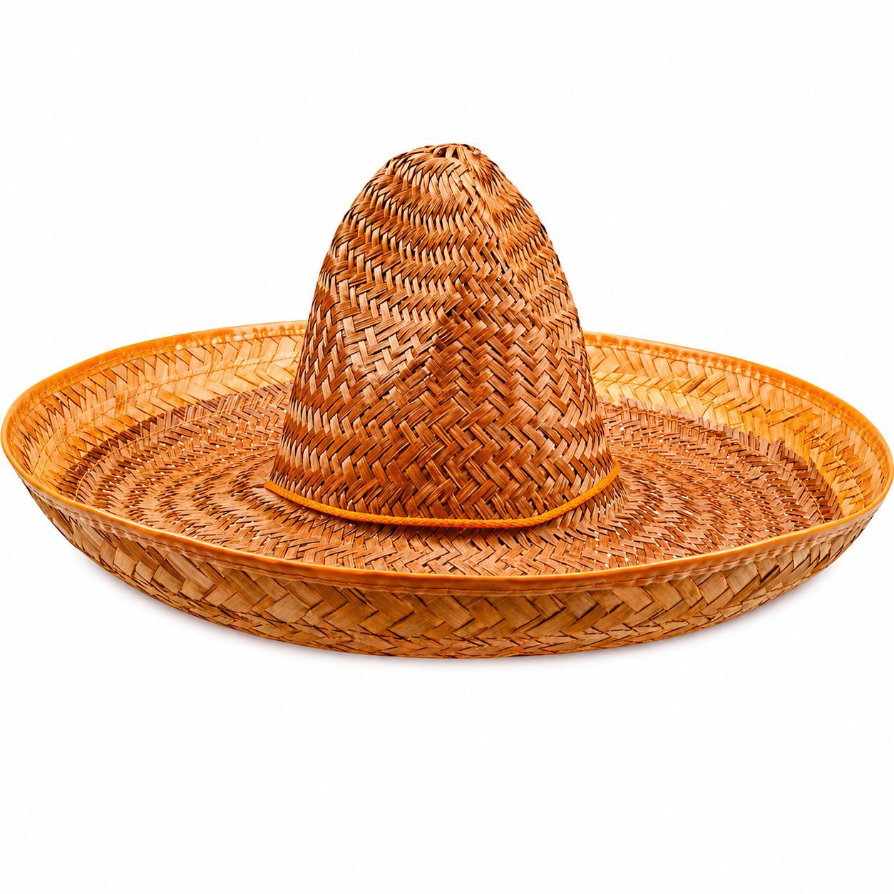 Das Kostümland Kostüm Sombrero 'Santiago' Ø 50 cm, Strohhut zum Mexiko