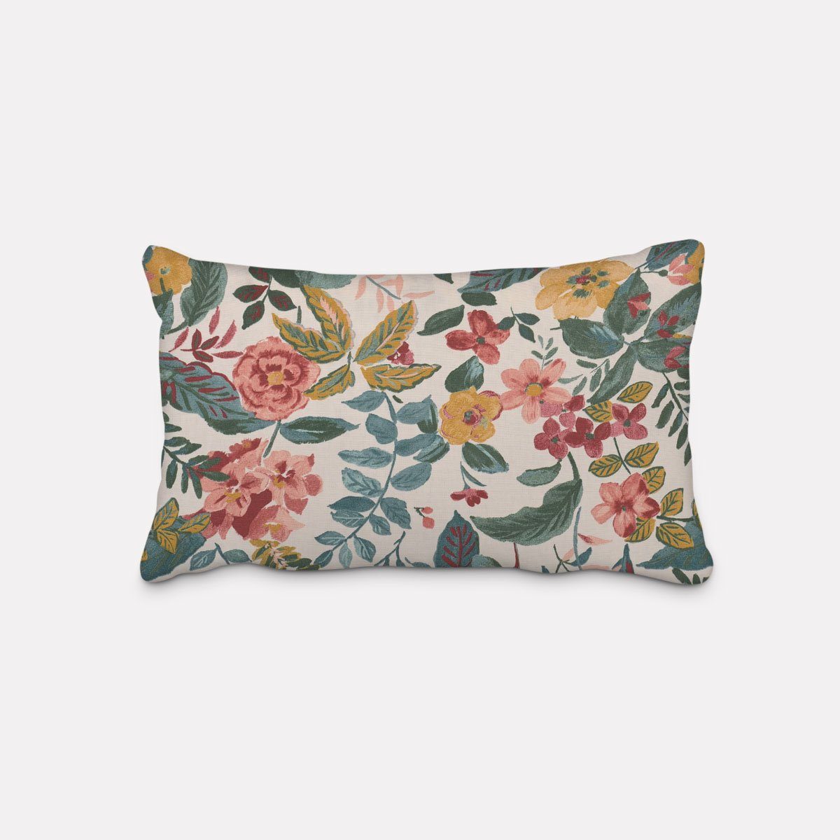 SCHÖNER LEBEN. Dekokissen Kissenhülle STUDIO G Panama Posy Blush bunt