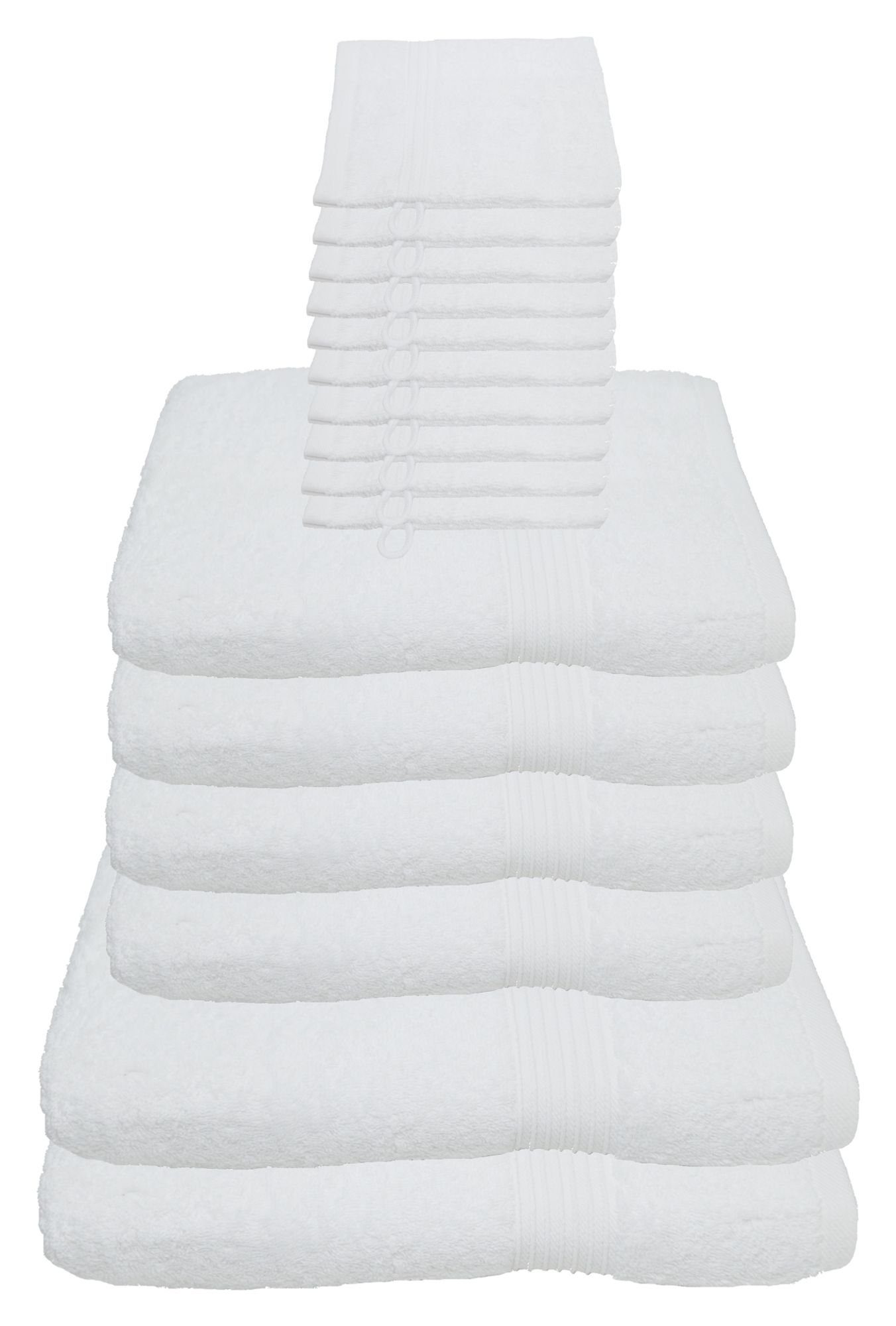 Julie Julsen Handtücher 16-Handtücher-Weiss, Baumwolle (16-St) günstig online kaufen