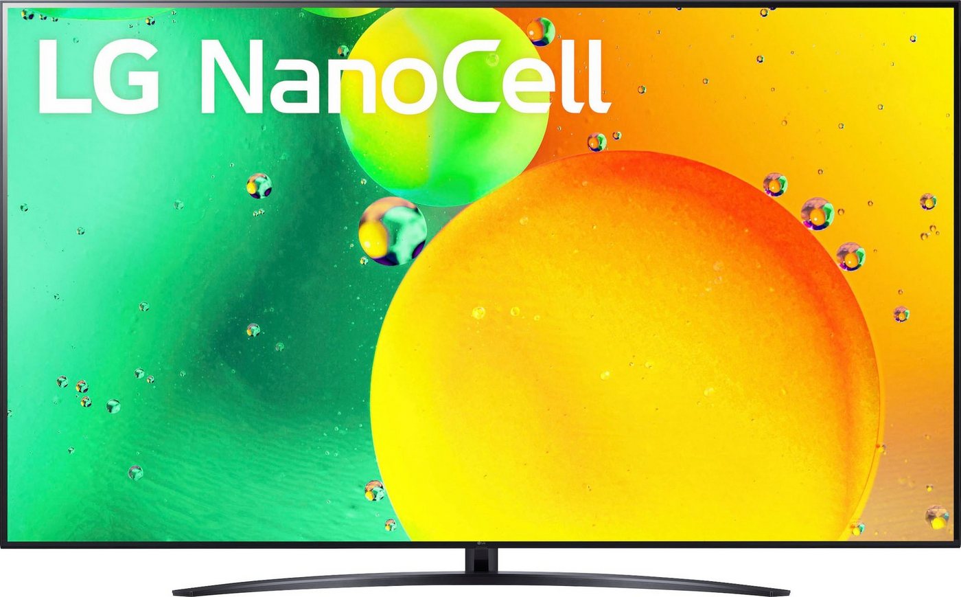 LG 75NANO769QA LED-Fernseher (189 cm/75 Zoll, 4K Ultra HD, Smart-TV, α5 Gen5 4K AI-Prozessor, Direct LED, HDMI 2.0, Sprachassistenten) schwarz ! RABATT: 31.17% LG 75NANO769QA LED-Fernseher (189 cm/75 Zoll, 4K Ultra HD, Smart-TV, α5 Gen5 4K AI-Prozessor, Direct LED, HDMI 2.0, Sprachassistenten) schwarz ! RABATT: 31.17%