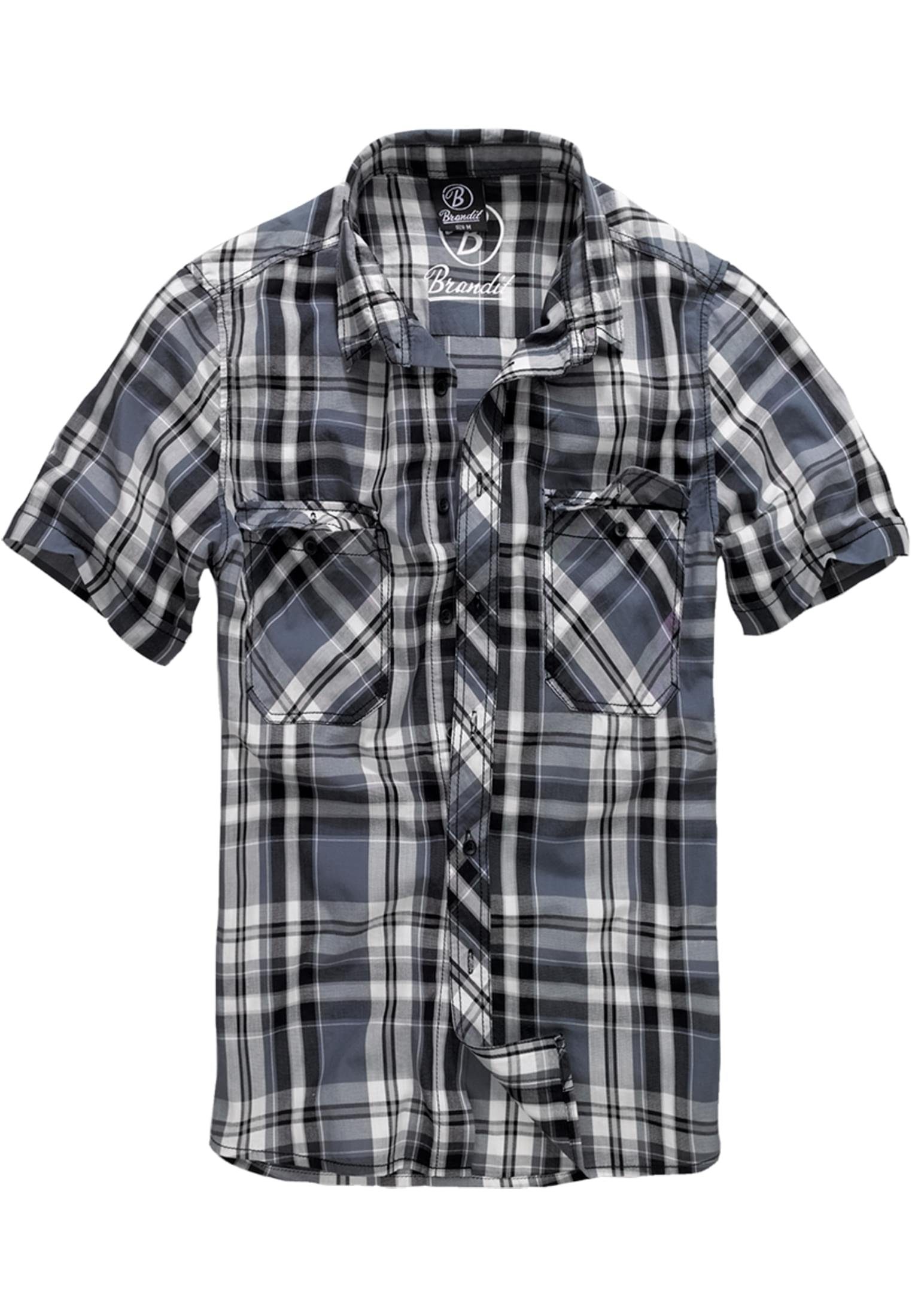 (1-tlg) black-charcoal Roadstar Herren Brandit Shirt Langarmhemd