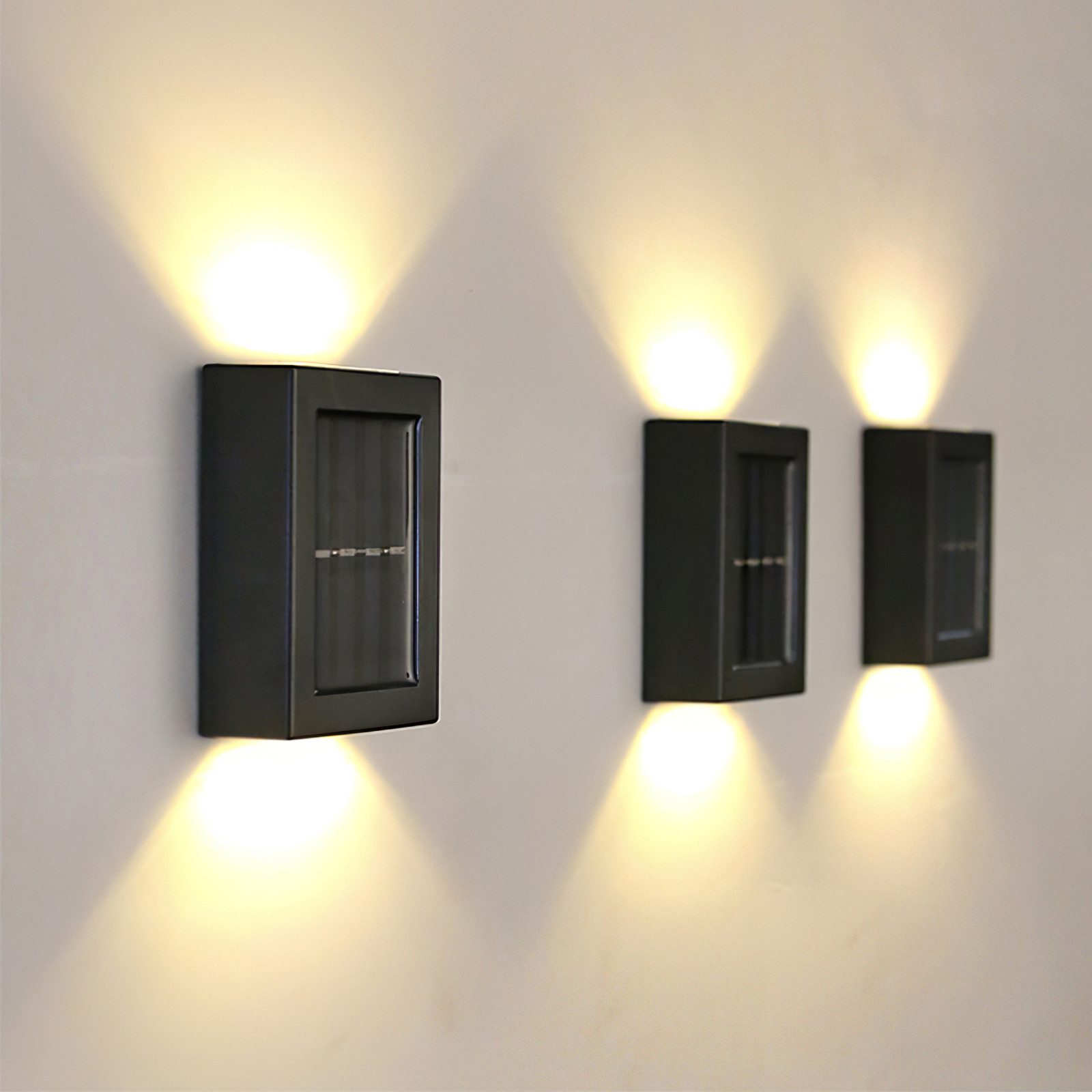 BlingBin LED Wandleuchte 4 Stück Solar günstig online kaufen