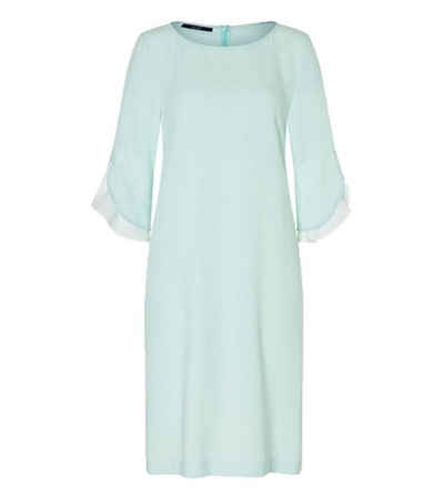 Laurèl Midikleid »Laurél Midi-Kleid festliches Damen Jersey-Kleid Sommer-Kleid mit kontrastfarbenen Streifen an der Seite Mint/Weiß«