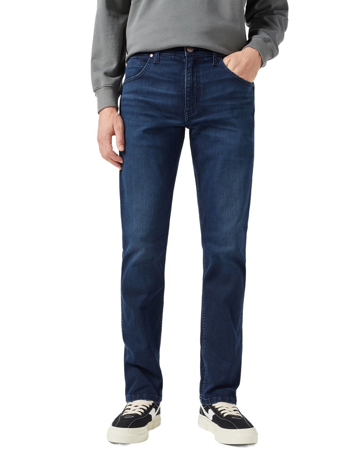 Wrangler Herren Jeans Greensboro I – Regular Fit, Gerade Beine, Stretch, Größe 30/32, Farbe El Camino