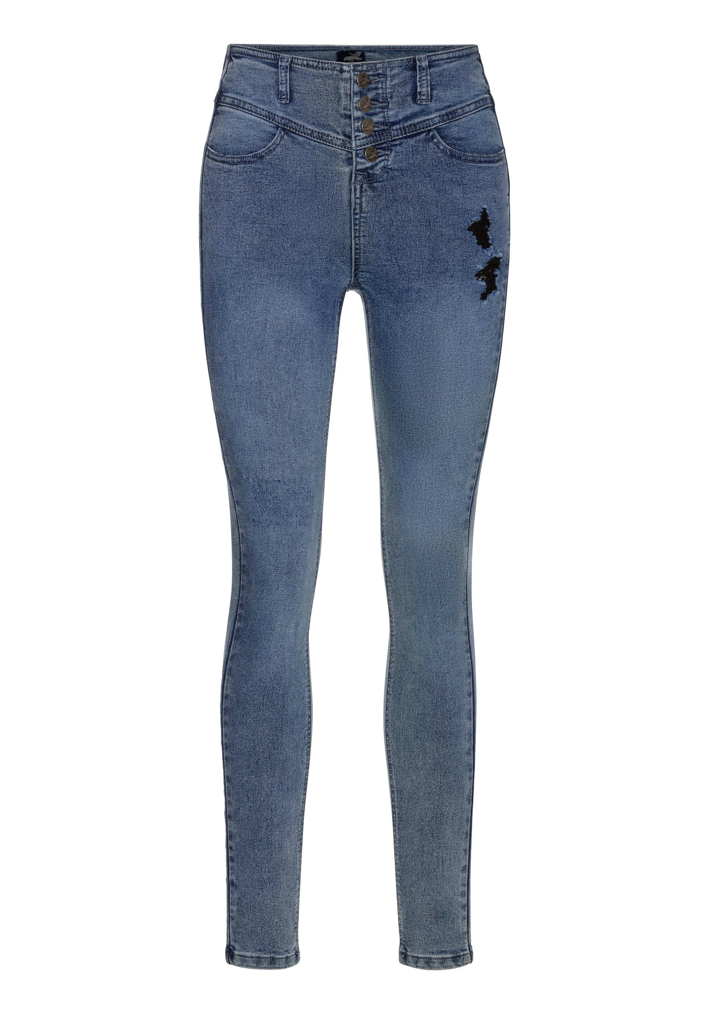 Waist blue-used High Ultra Skinny-fit-Jeans Arizona Stretch