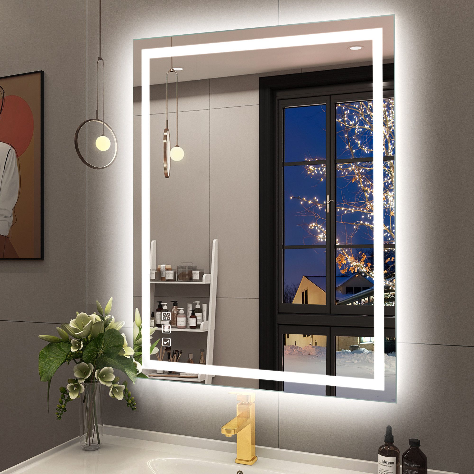 STARLEAD Badspiegel Spiegel mit Licht, Entnebelung, günstig online kaufen