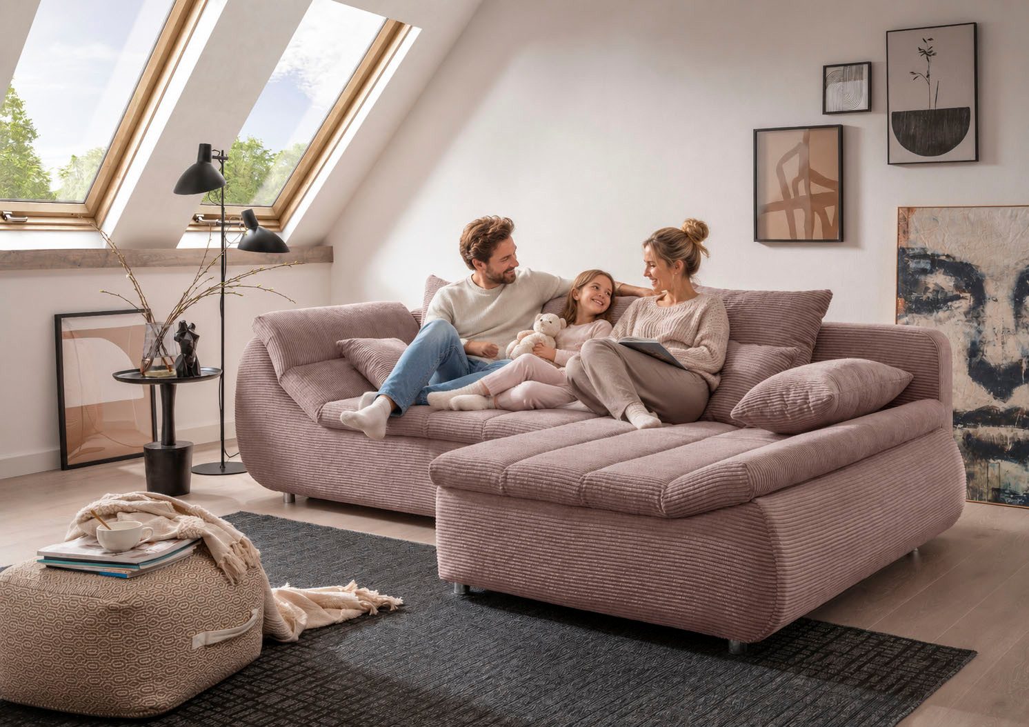 Rosa Schlafsofas kaufen » Pinke Couches mit Schlaffunktion