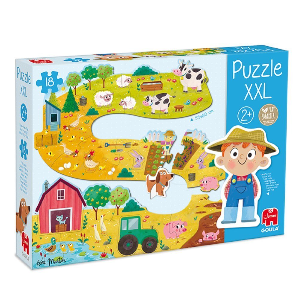 Goula Puzzle Goula 53176 Puzzle XXL 18 Teile, 18 Puzzleteile, Made in Europe