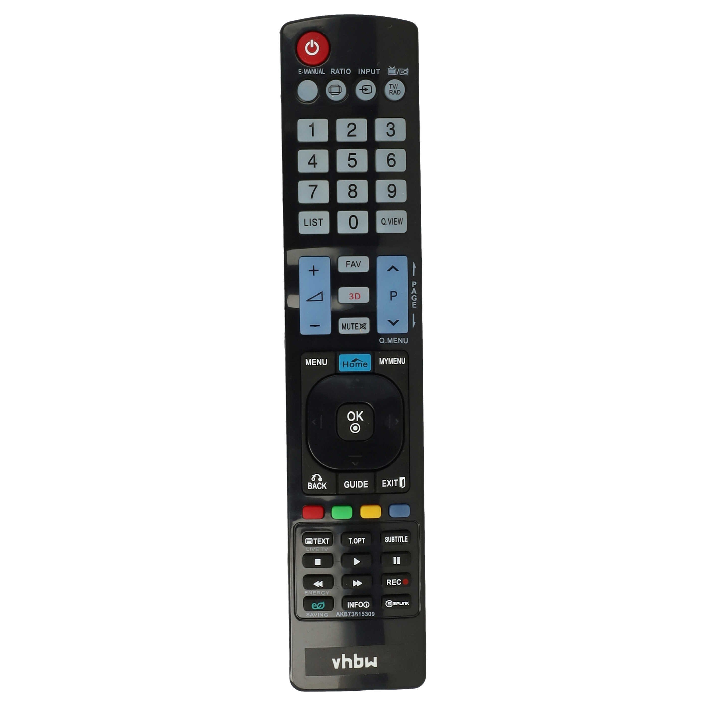 vhbw Ersatz für LG AKB73615309 für TV, Video Audio & Konsole Fernbedienung