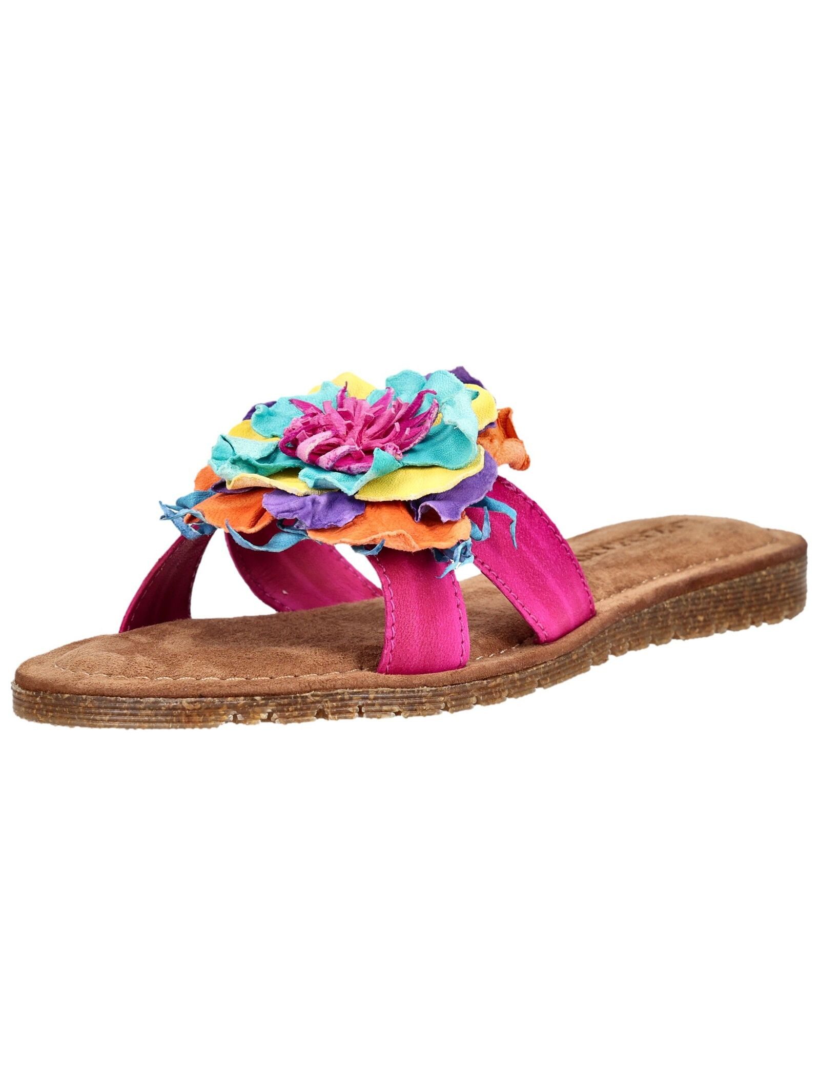Lazamani Lazamani Pantoletten Leder/Textil Pantolette