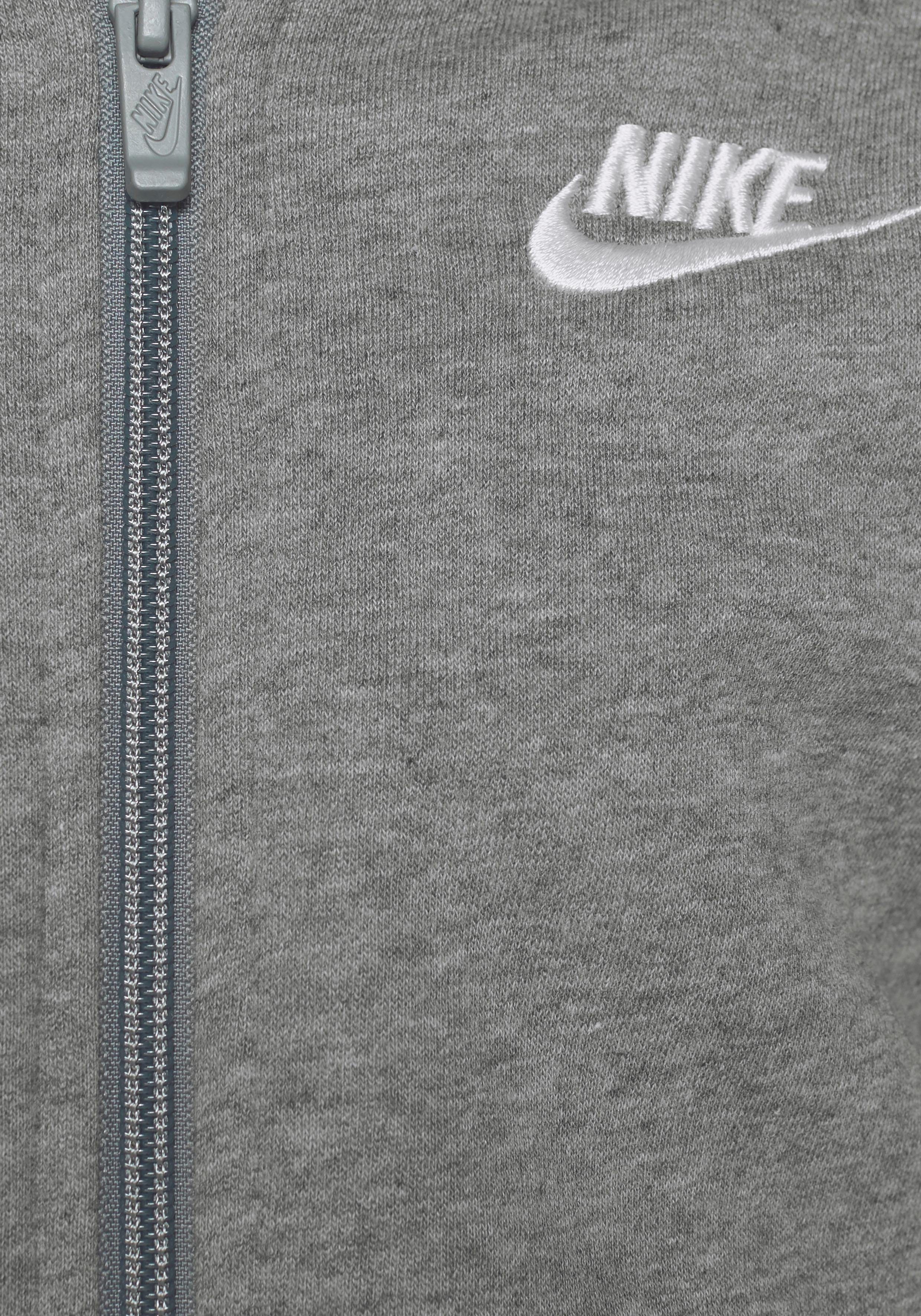 für Sportswear HOODIE CLUB NSW - FZ Kinder Kapuzensweatjacke grau-meliert Nike