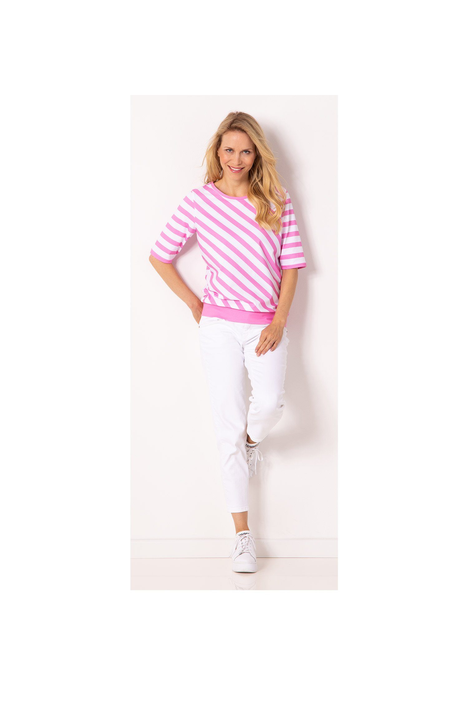 SER T-Shirt Shirt, Diagonal Ringel W4240112 günstig online kaufen