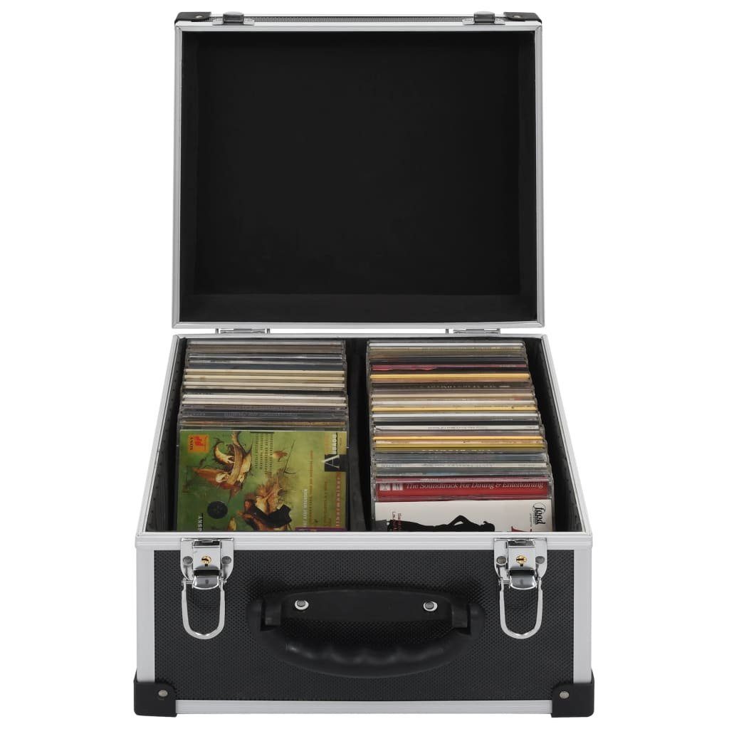 CDs Organizer für St) CD-Koffer Schwarz (40 Aluminium ABS vidaXL 40