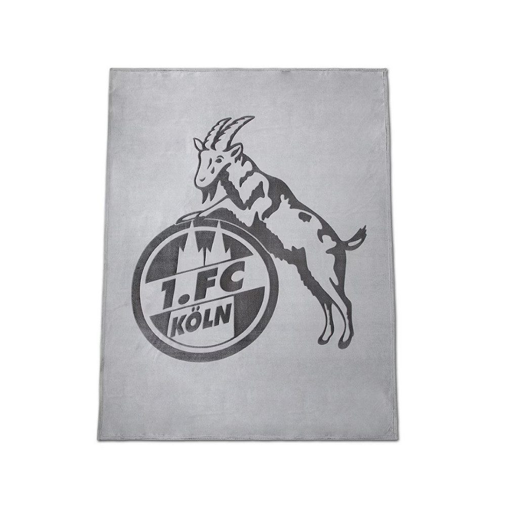 VertriebsArena GmbH 1. FC Köln Flanelldecke "Logo" grau