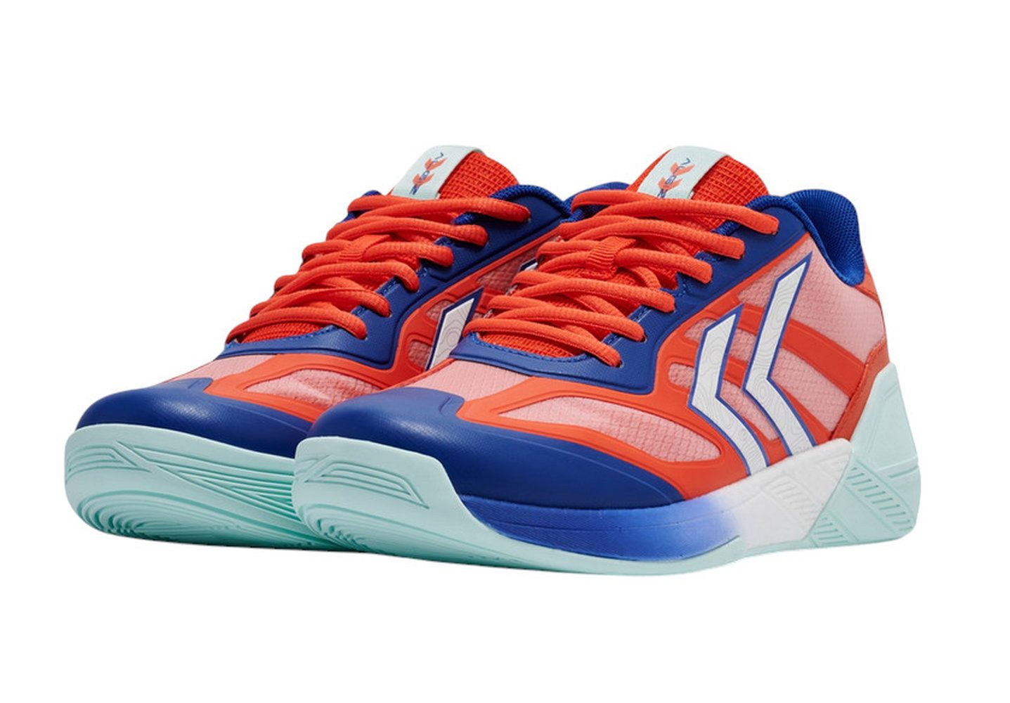 hummel Hallen-Indoorschuhe Algiz 25ICON rot/blau/weiss Herren Badmintonschuh