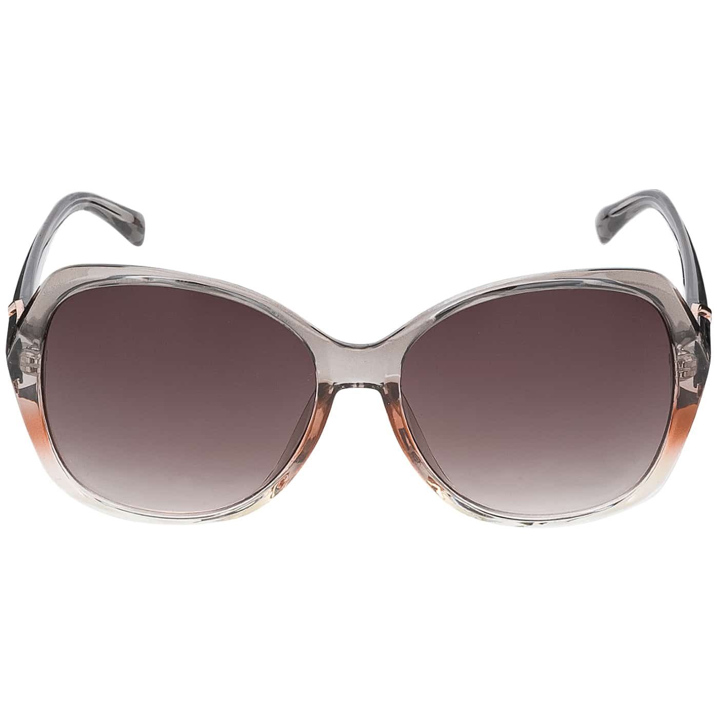 Designer mit und Rundglas Grau BEZLIT Eyewear braun Linsen violetten (1-St) Sonnenbrille Pilotenbrille schwarz, Damen