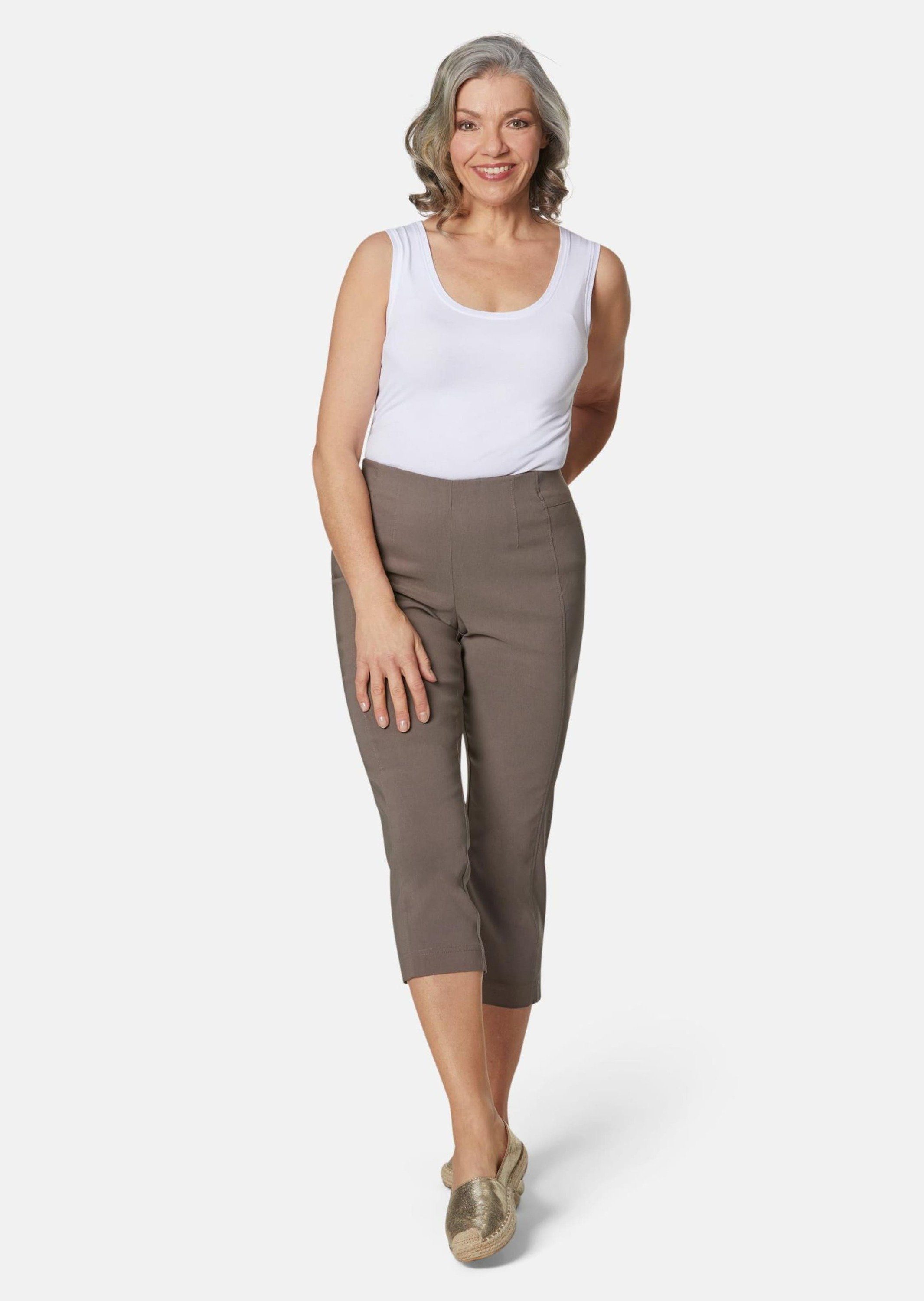 taupe Schlupfhose Louisa 7/8-Super-Stretch-Schlupfhose GOLDNER