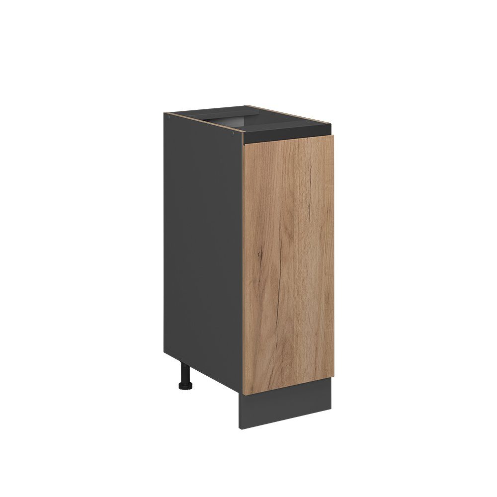 Vicco Apothekerschrank R-Line Goldkraft Eiche/Anthrazit 30 cm J-Shape ohne günstig online kaufen