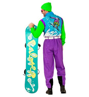 Widmann S.r.l. Kostüm Snowboarder Kostüm '80er Jahre' für Erwachsene, N