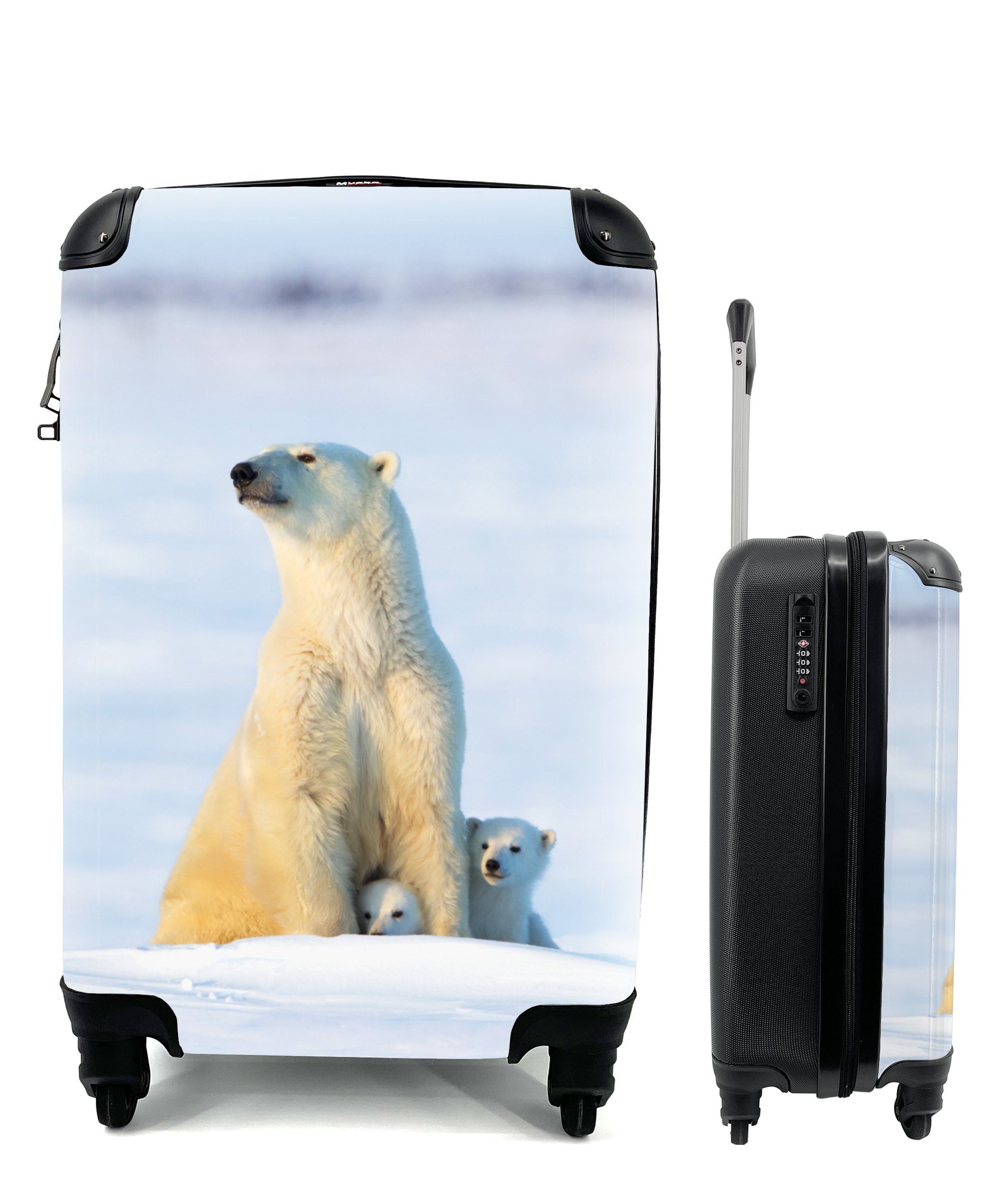 Handgepäckkoffer Eisbär - Schnee - Jungtiere