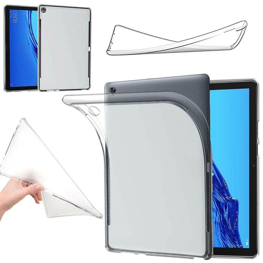 Wigento Tablet-Hülle Für Huawei MatePad T10 / T10s 2020 Transparent Tablet  Tasche Hülle Case TPU Silikon dünn