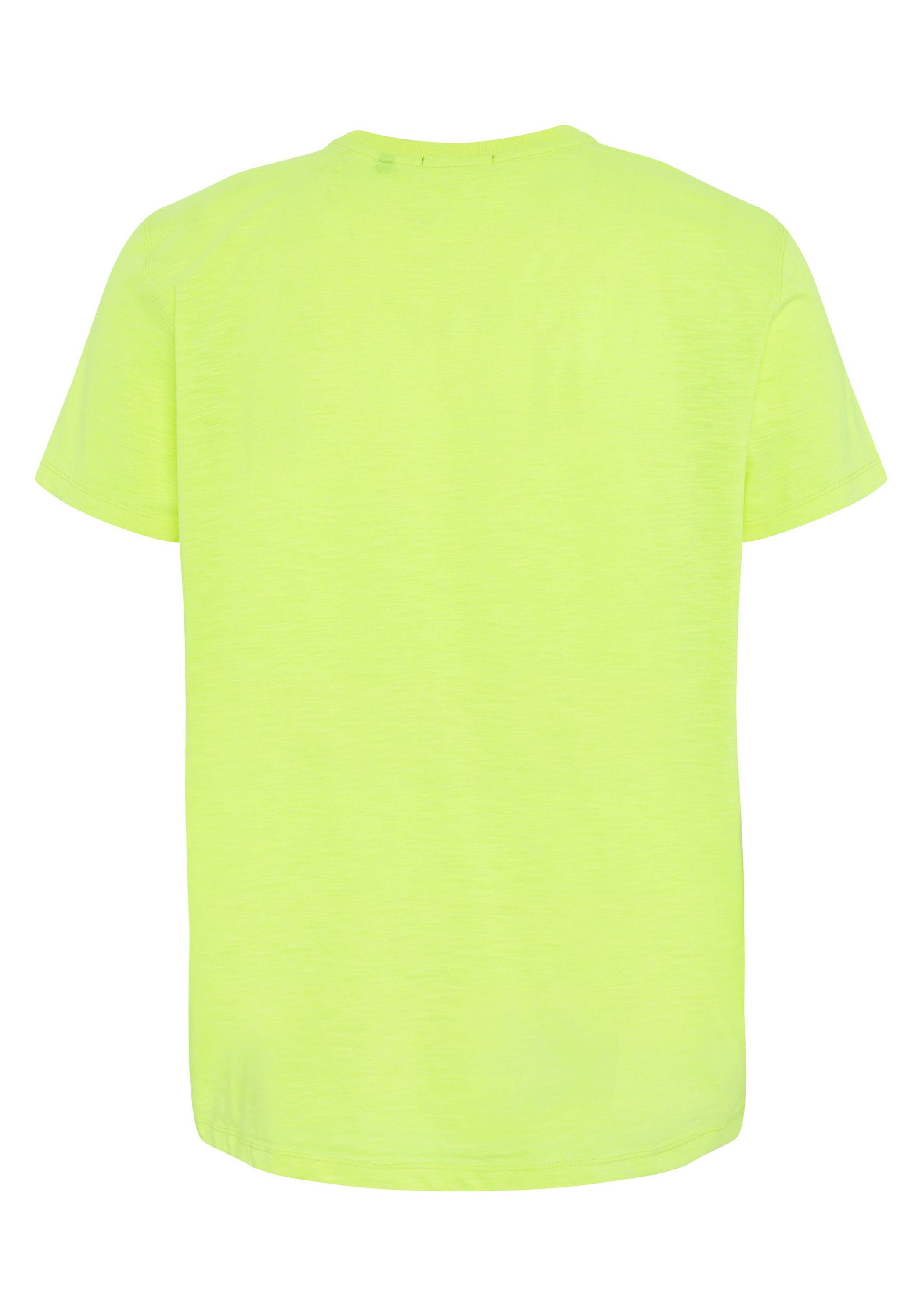 mit T-Shirt Safety 13-0630 1 Chiemsee Allover-Textur Yellow Print-Shirt
