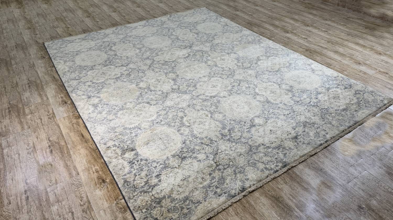 Rug Studios Teppich ZIEGLER MAMLOOK-ORIGINAL HANDGEKNÜPFT, Rechteckig, Höhe: 8 mm, Handgefertigt, 234 x 291 cm, Hellgrau