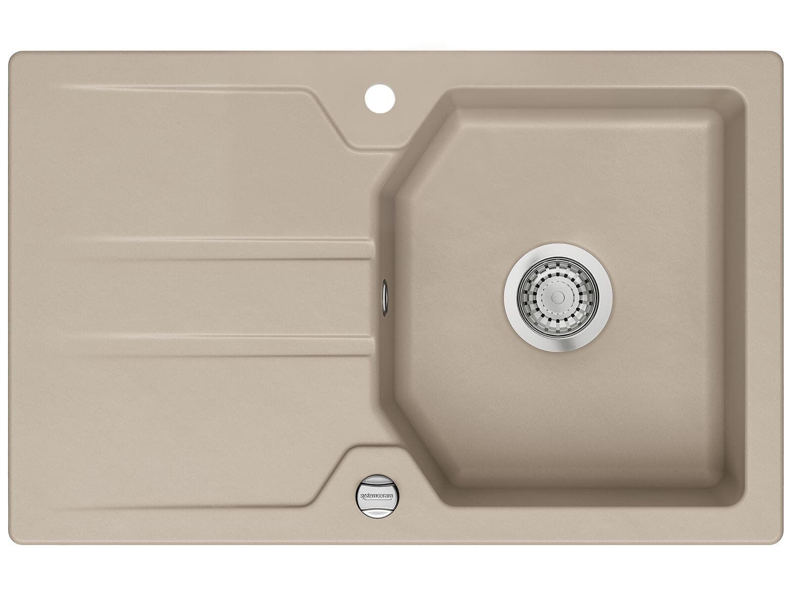 Systemceram Küchenspüle, rechteckig, 80/51 cm, (1 St)
