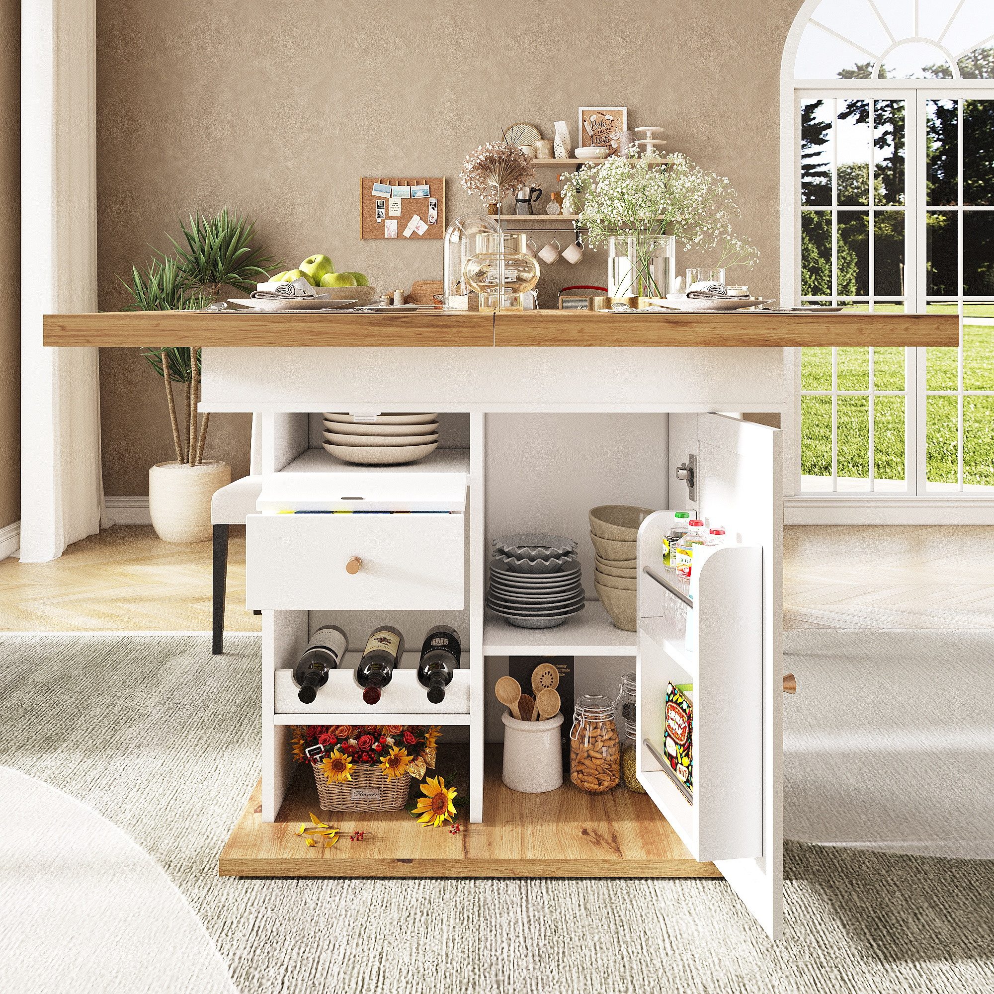 STILVORA Esstisch ausziehbar Küchentisch Buffetschrank mit günstig online kaufen