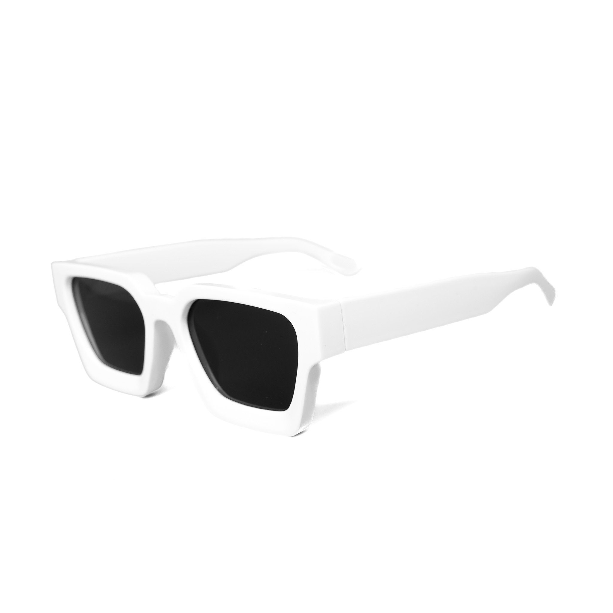 Farben Sonnenbrille Damen salazar.plus weiss Rechteckig Unisex Klotzig Brille Herren Dick 2