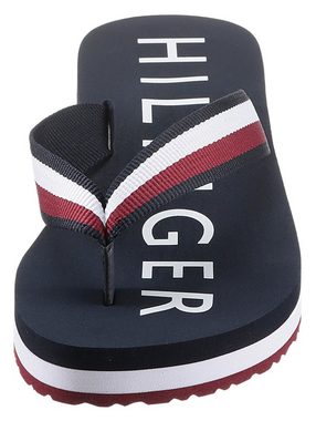 Tommy Hilfiger ESSENTIAL CORP MID FLIP FLOP Zehentrenner mit gestreifter Bandage