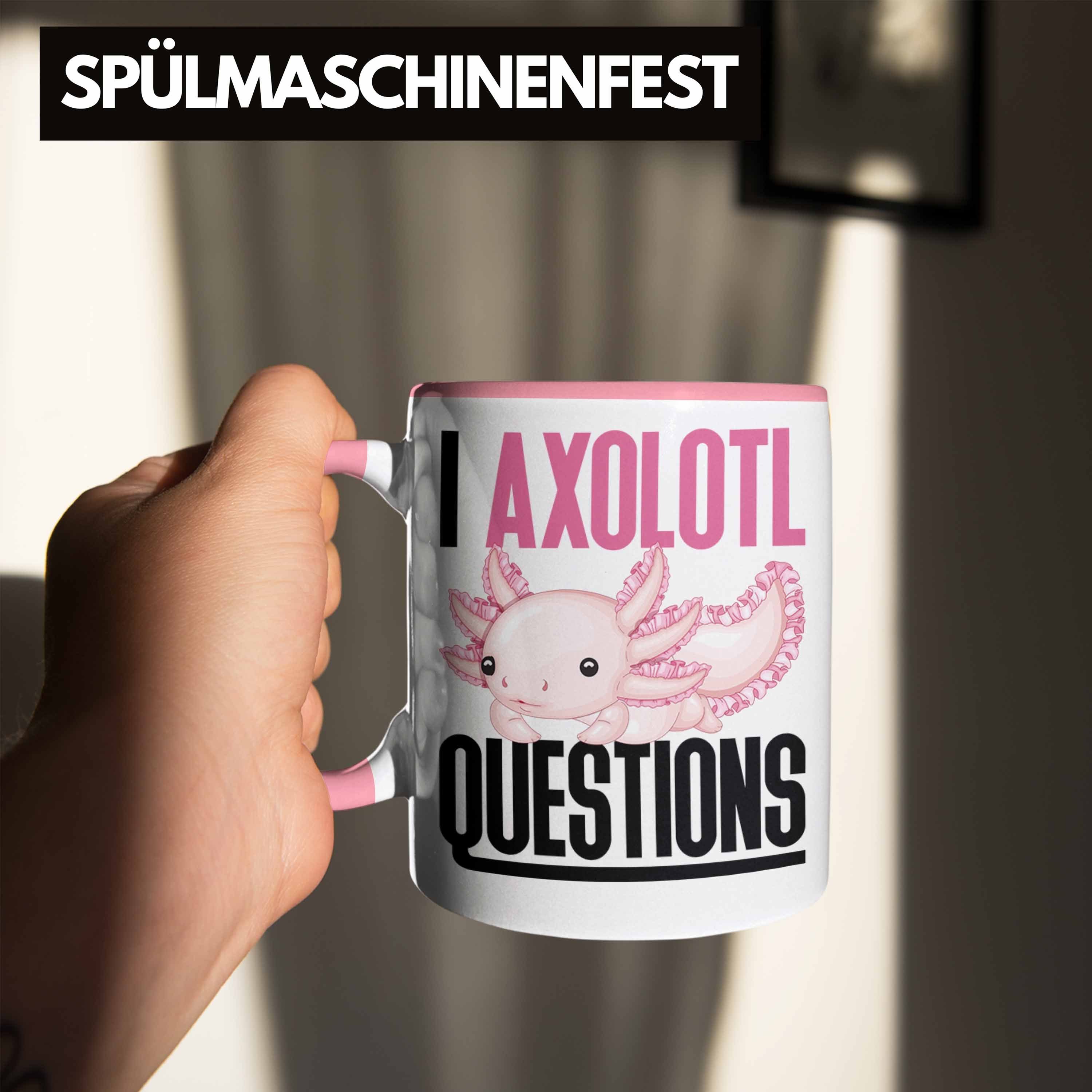 Questions Axolotl Tasse Geschenk Gamer Trendation Schwanzlurch Rosa Axolotl Geschenk I Tasse