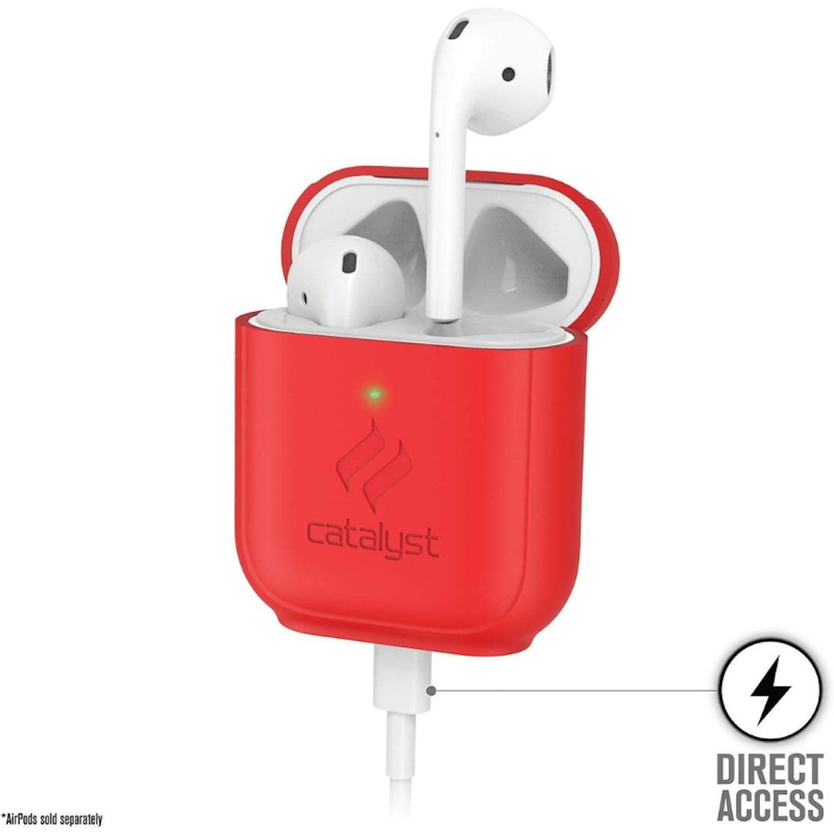 Catalyst Kopfhörer-Schutzhülle Standing Case, für AirPods 1/2, Flame Red