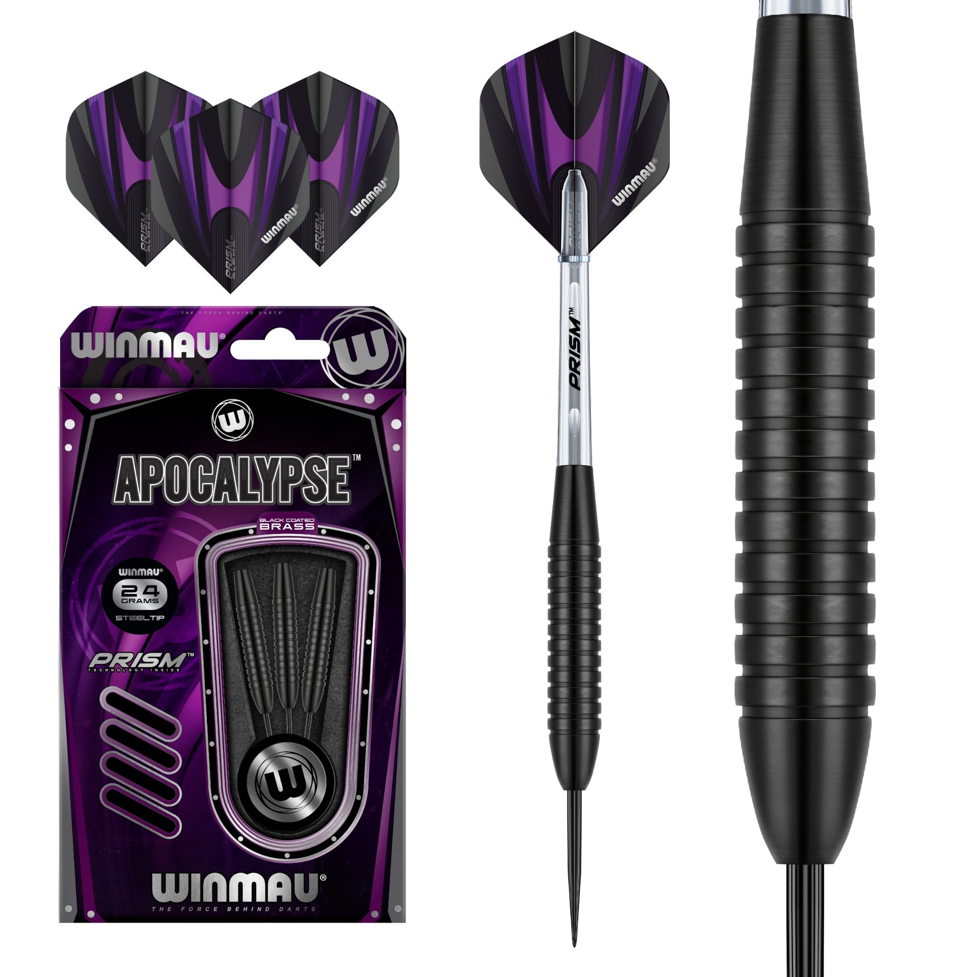 Dartpfeil Winmau Dartpfeile Apocalypse Brass Steeldart 24 g