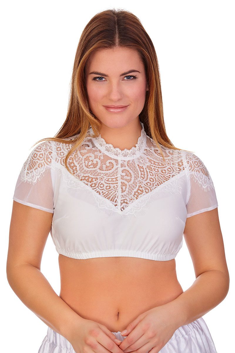 Dirndlbluse Dirndlbluse - ELISA-CAROLA - offweiß