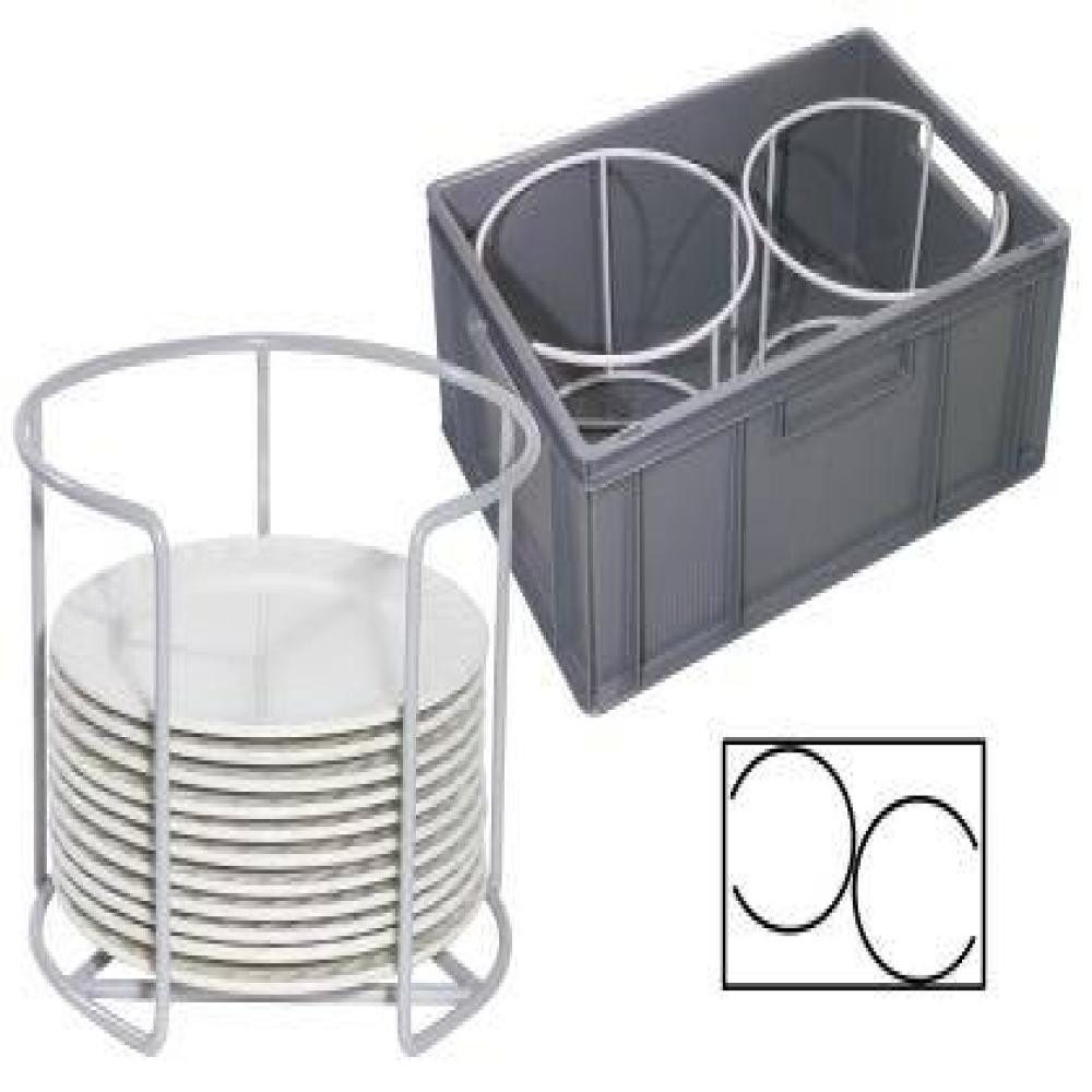 Contacto Teller-Set Contacto Tellerhalter 27,5 cm niedrig 20 cm hoch für Stapelkasten