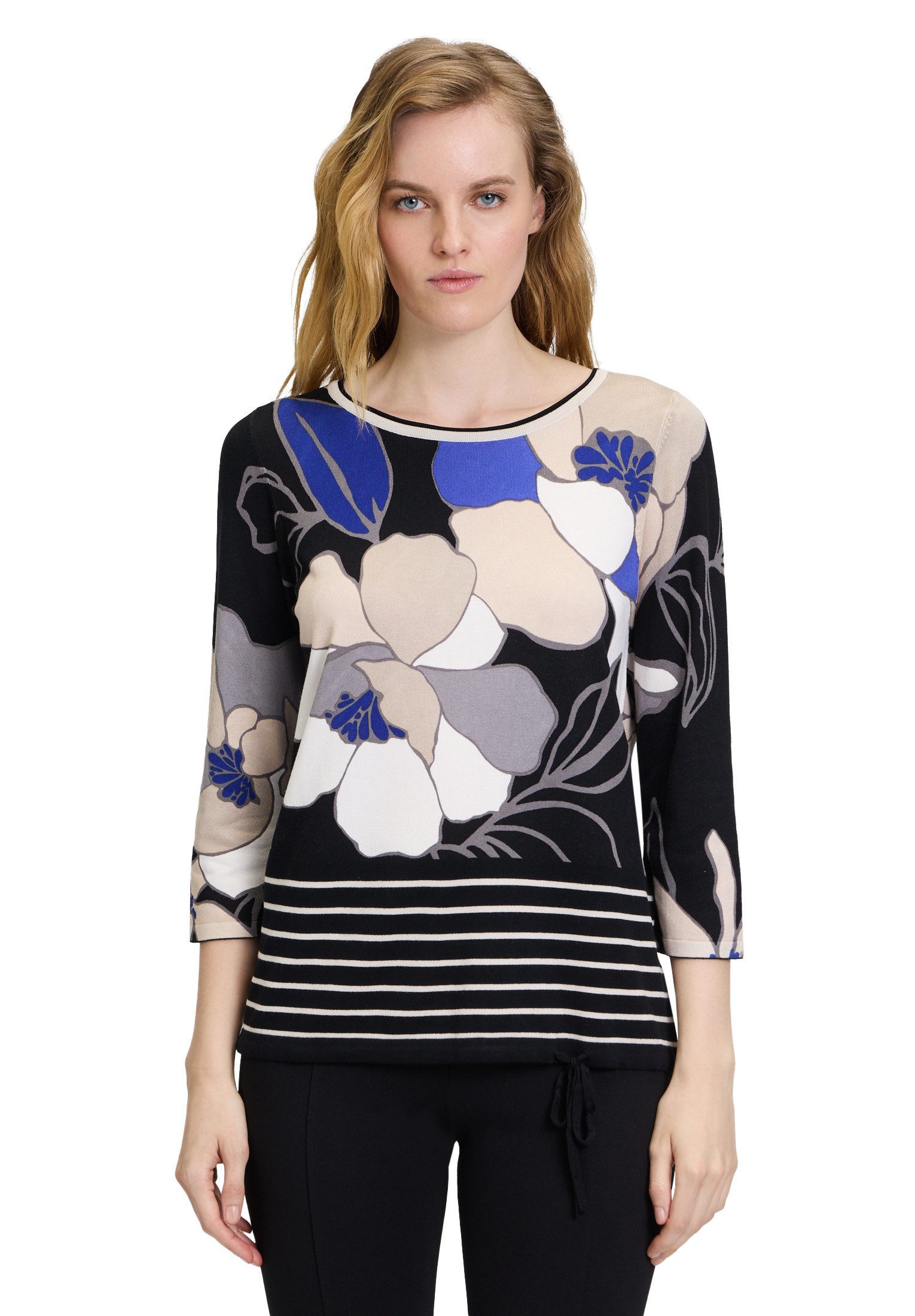Strickpullover Betty Barclay Feinstrickpullover mit Blumenprint
