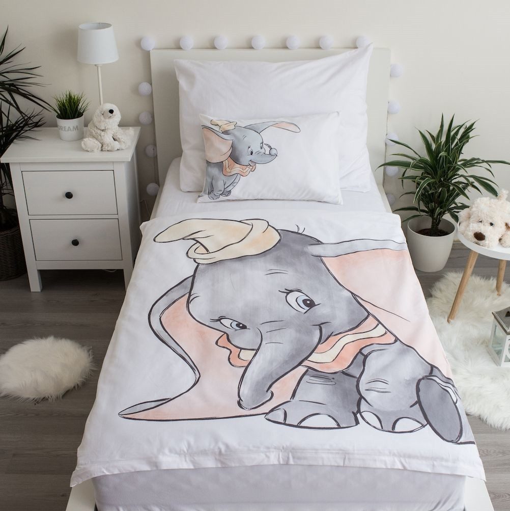 Disney Kinderbettwäsche Disney Dumbo, Renforcé, 2 teilig